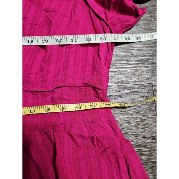 Knox Rose Plus Size 2X Short Sleeve A-line Dress In Magenta - Picture 6 of 11